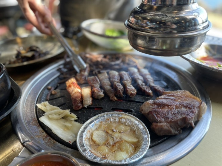  서귀포 흑돼지 맛집 :: 오션뷰가 있는 바다를 본 돼지