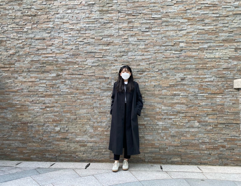 여자 봄,가을 코트추천: 헤지스레이디스 - [21SS]블랙 단색 면혼방 트렌치코트 (기장선택가능) ....