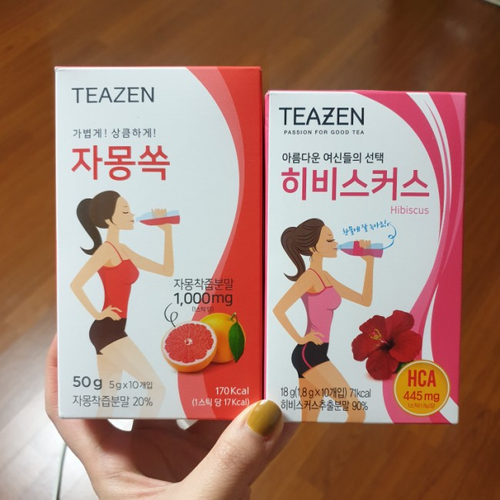  TEAZEN 자몽쏙, 히비스커스 후기