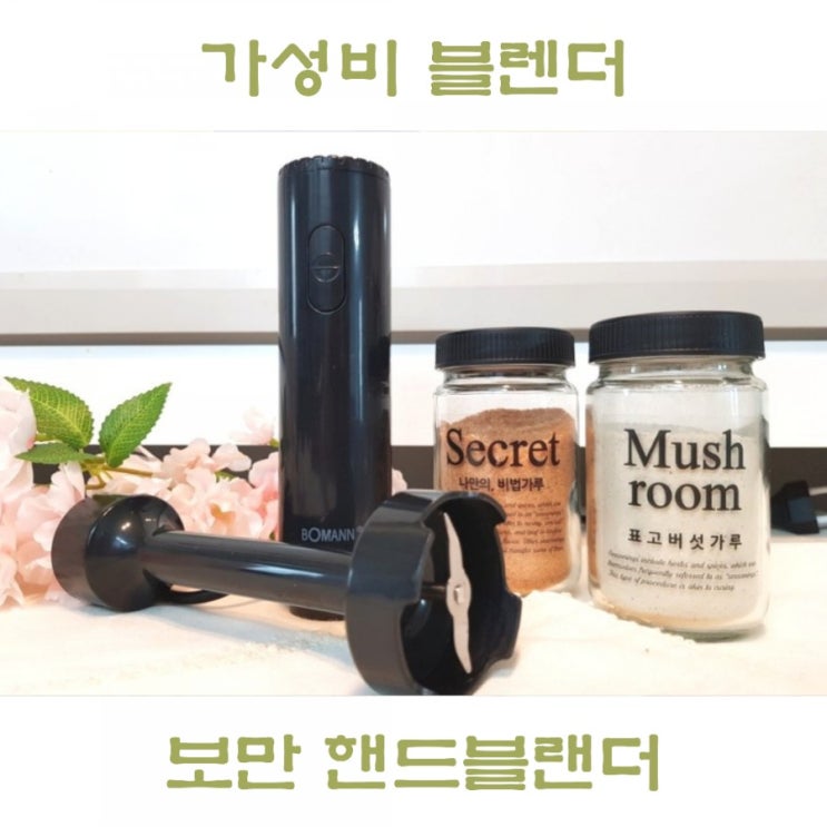  보만 이지 핸드블랜더, 마늘다지기 좋은 미니블렌더