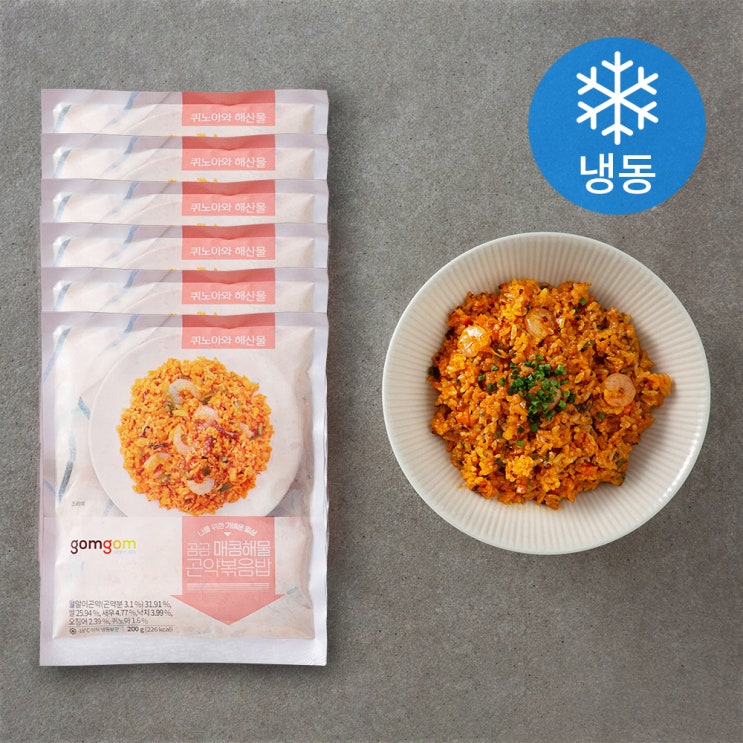 구매평 좋은 곰곰 매콤 해물 곤약 볶음밥 (냉동), 200g, 6개 추천해요 구매평 좋은 곰곰 매콤 해물 곤약 볶음밥 (냉동), 200g, 6개 추천해요