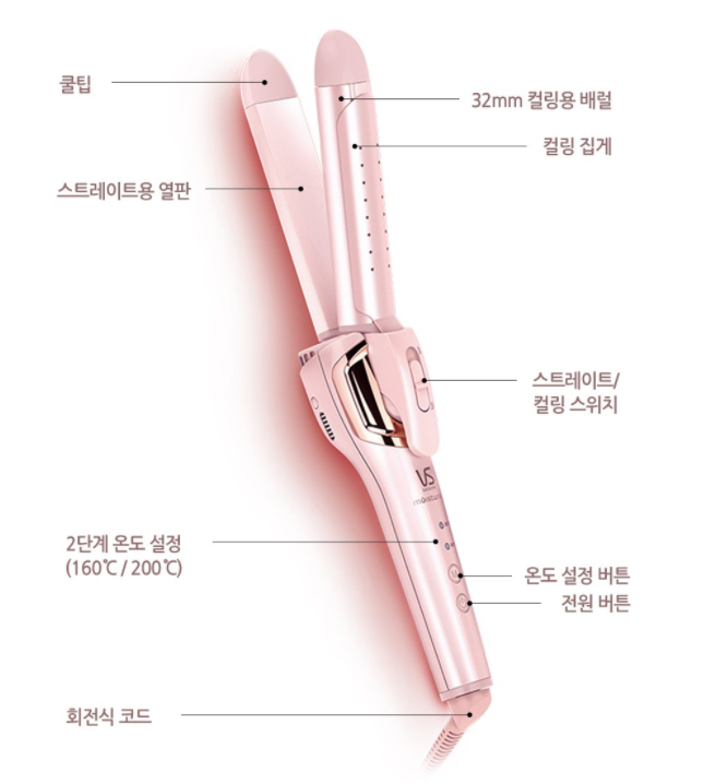  수분공급과 스타일링을 한번에 비달사순 스타일러(feat. VSC3290PK)