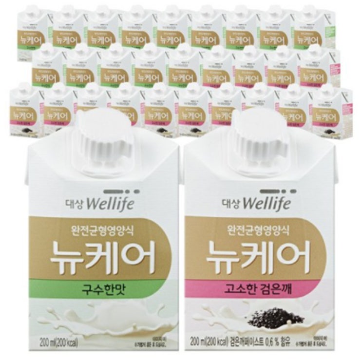 인기있는 뉴케어 구수한맛 검은깨맛 200mlx30팩, 구수한맛 15팩+검은깨맛 15팩 추천합니다