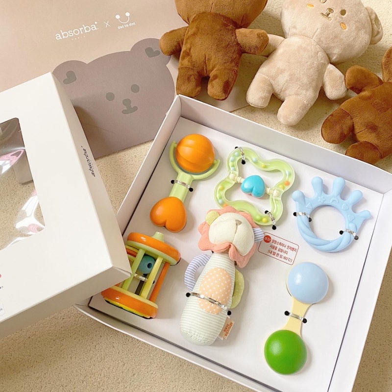 [압소바 딸랑이] 아기 딸랑이 사용 시기, 세척&소독 방법