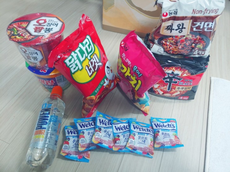  농심 짬뽕건면 이벤트 당첨으로 받은 농심 럭키박스 언박싱