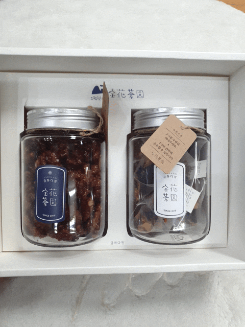  결혼답례품 꽃차 티백 400ml 호두정과 400ml 선물세트 대용량 강력추천!!