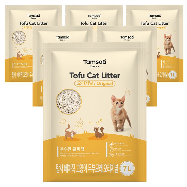 요즘 인기있는 탐사 베이직 프리미엄 고양이 두부모래 7L, 오리지널, 6개 추천합니다 요즘 인기있는 탐사 베이직 프리미엄 고양이 두부모래 7L, 오리지널, 6개 추천합니다