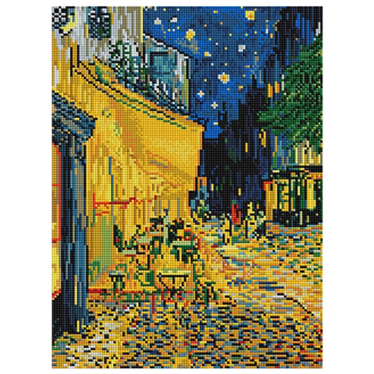 선택고민 해결 아트조이 DIY 보석십자수 30 x 40 cm, 밤의 카페테라스, 1개 ··· 선택고민 해결 아트조이 DIY 보석십자수 30 x 40 cm, 밤의 카페테라스, 1개 ···