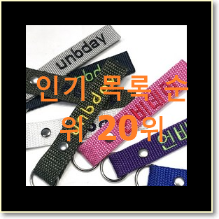  탑급 자수네임택 목록 인기 top 순위 20위