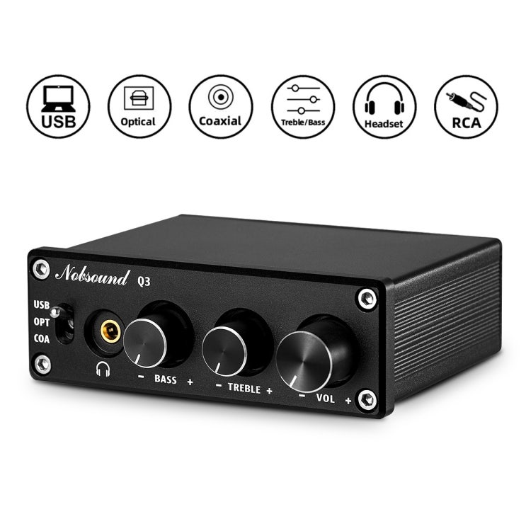 인지도 있는 Douk Audio Q3 DAC 디지털-아날로그 컨버터 디코더 USB Coax Opt 헤드폰 앰프 좋아요 인지도 있는 Douk Audio Q3 DAC 디지털-아날로그 컨버터 디코더 USB Coax Opt 헤드폰 앰프 좋아요
