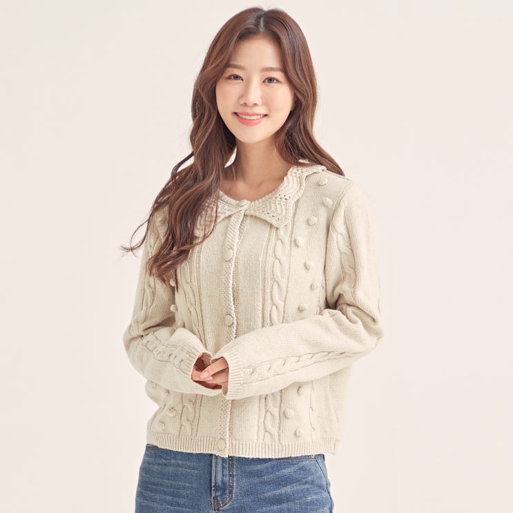 최근 인기있는 로엠 여성용 빅카라 폼폼 가디건 좋아요 최근 인기있는 로엠 여성용 빅카라 폼폼 가디건 좋아요