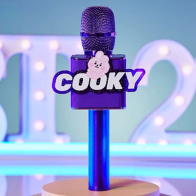 많이 팔린 BT21 마이크 BT21 블루투스 마이크 타타 치미 슈키 쿠키 알제이 망 코야 마이크, COOKY 추천해요