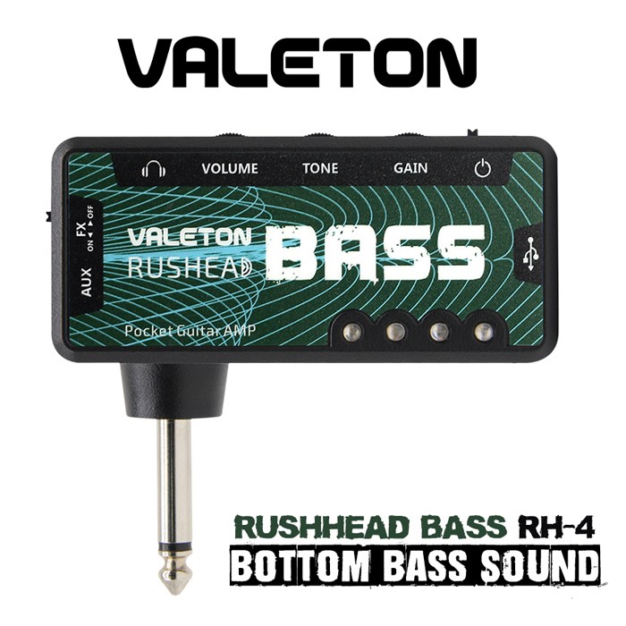 인기있는 VALETON Rushead Bass RH-4 헤드폰 포켓 미니 앰프, 단품 ···