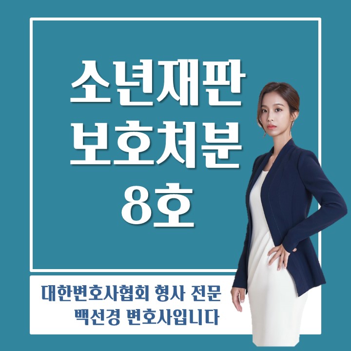  소년보호재판 보호처분 8호 처분 : 소년원 송치(1개월)