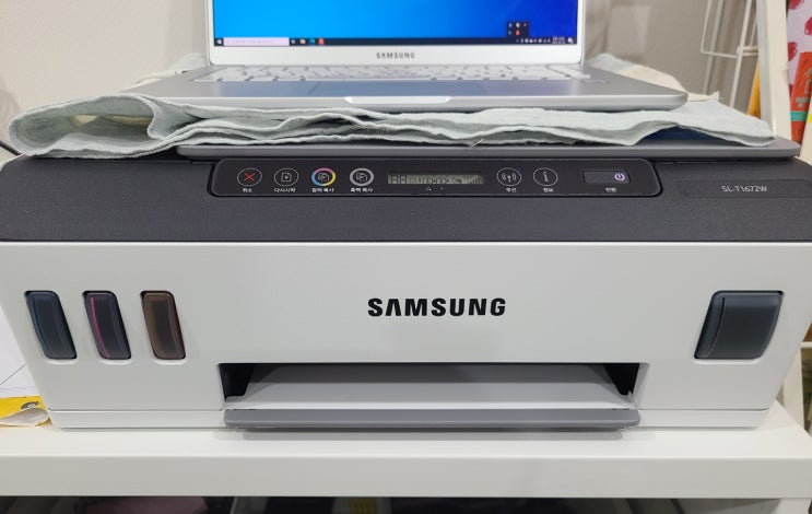  삼성 정품 무한잉크젯 복합기 프린터 SL-T1672W
