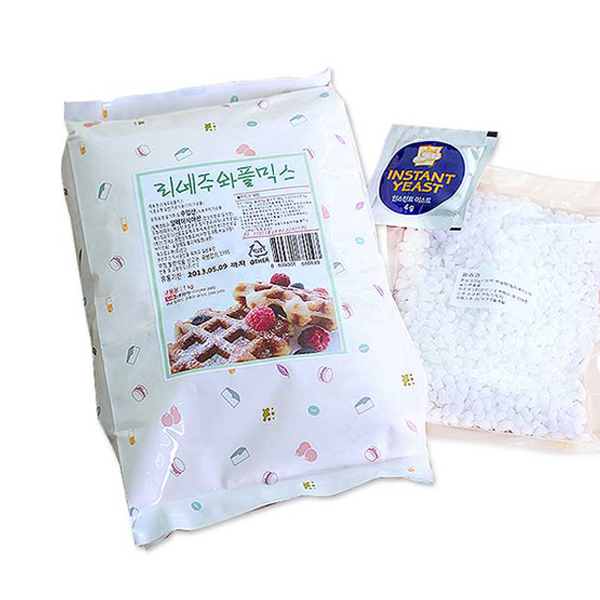 요즘 인기있는 쿠킹스토리 리에주 와플믹스 1kg + 이스트 4g + 펄슈가 200g 세트, 1세트 ··· 요즘 인기있는 쿠킹스토리 리에주 와플믹스 1kg + 이스트 4g + 펄슈가 200g 세트, 1세트 ···