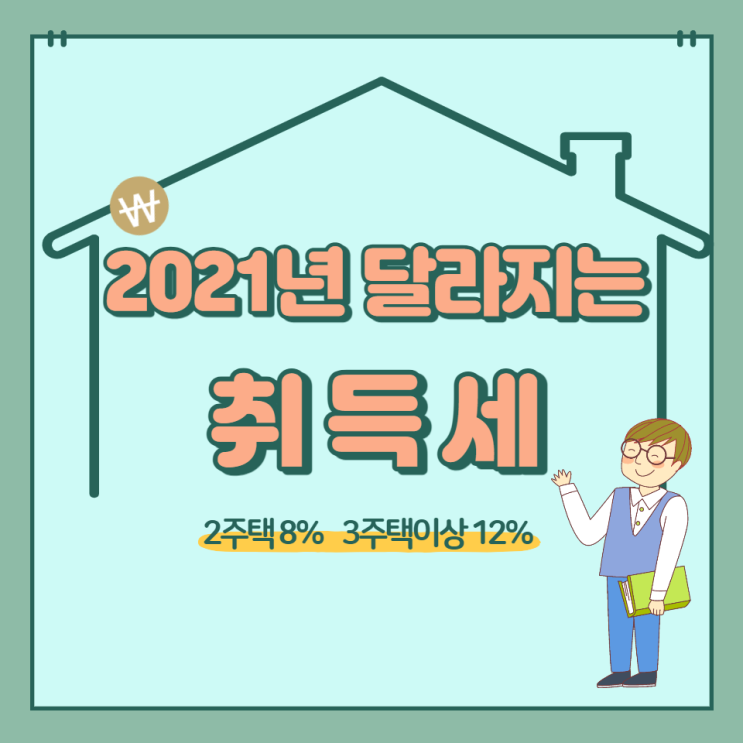 2021년 바뀌는 취득세율 알아보기(feat.조정대상지역)