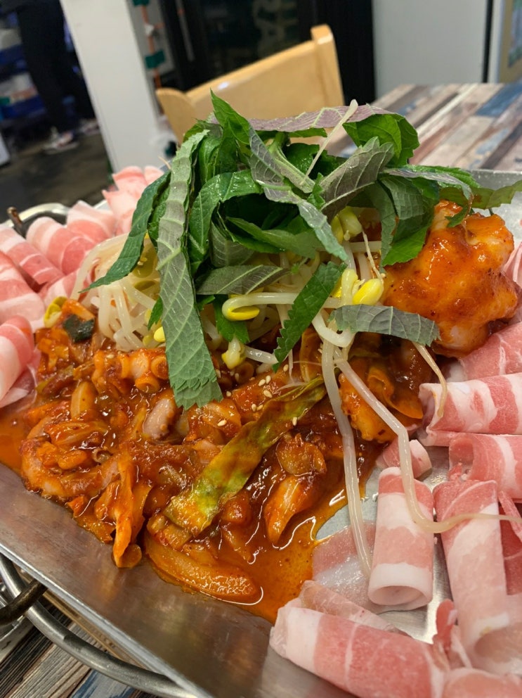  대전 오류동 맛집 전주단지네에서 낙지 삼겹 철판을~