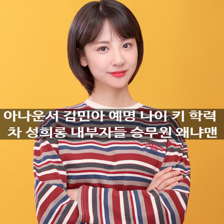 아나운서 김민아 예명 나이 키 학력 차 성희롱 내부자들 승무원 왜냐맨