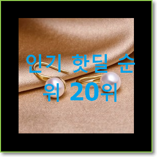  전문가추천 진주귀걸이 상품 인기 성능 순위 20위