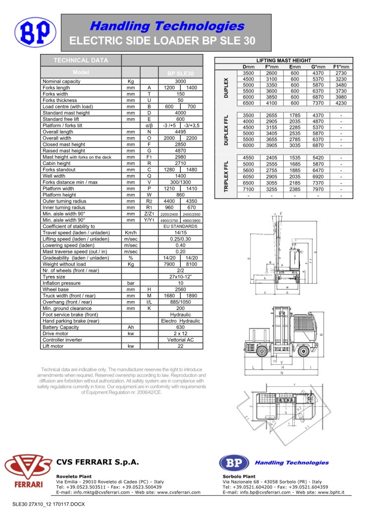 [SLE30-제원표] 3톤_BP 전동사이드로더(사이드지게차)