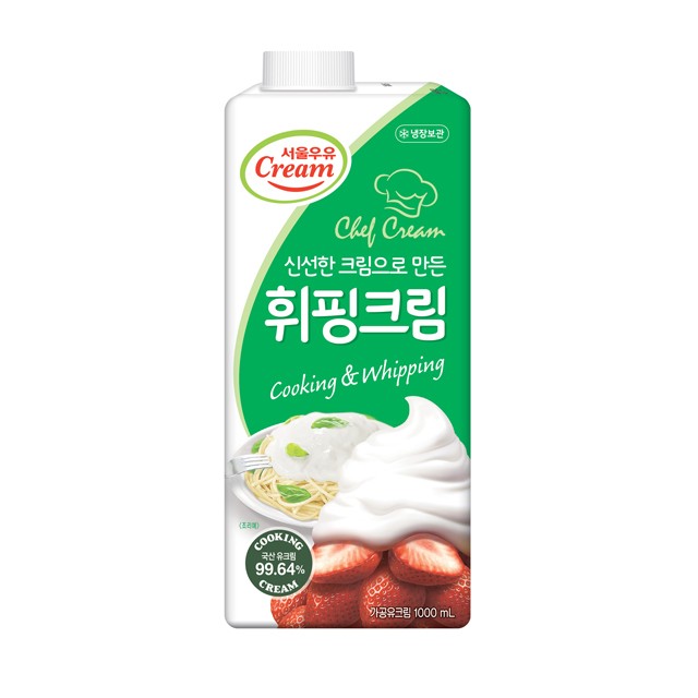 잘나가는 서울우유 동물성 휘핑크림 1000ml(아이스팩무료), 1개, 1000ml 좋아요