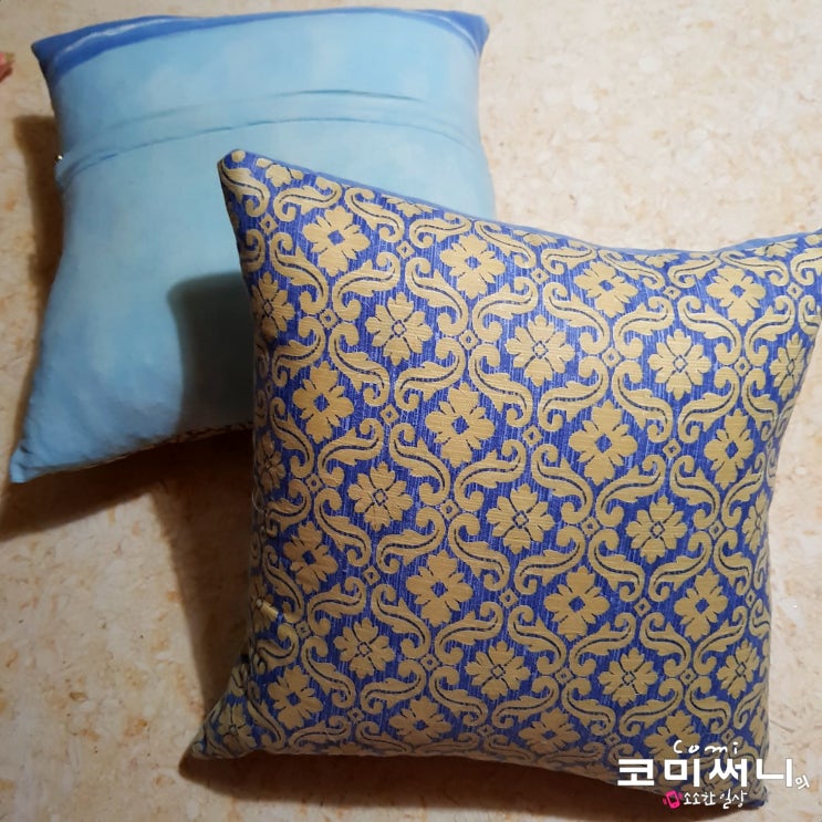 쿠션 커버 만들기 사각 쿠션 지퍼다는 방법 쿠션 커버 만들기 사각 쿠션 지퍼다는 방법