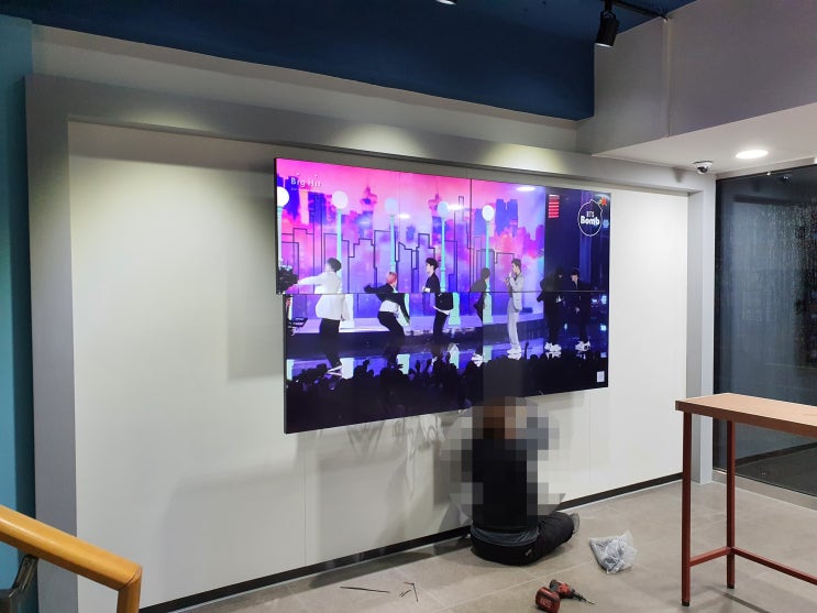  LG패널을 사용한 멀티비전 사이니지TV DID관제시스템 설치