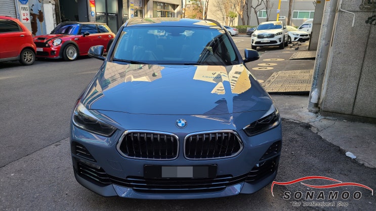  BMW X2 아틀란 네비 매립 장착