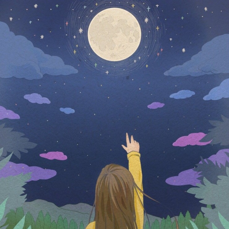 은빛노래 - 까만 밤 하얀 달 [노래가사, 듣기, Audio]