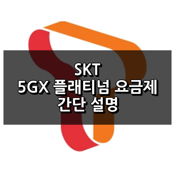  SKT 5GX 플래티넘 요금제 간단 설명