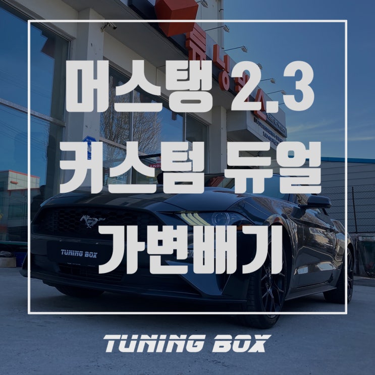  포드머스탱 2.3 MRG 커스텀 캣백 가변배기 튜닝[광주 튜닝박스]