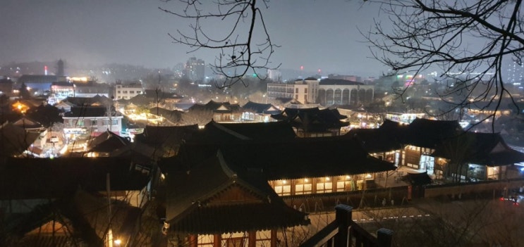  전주 가볼만한곳 전주한옥마을 : 오목대 야경