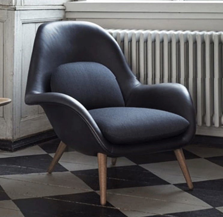 후기가 좋은 프리츠한센 소파 가정용 라운지 북유럽 1인의자 Fritz Hansen Easy Chair, 잉크블루+가죽+부좌 좋아요 후기가 좋은 프리츠한센 소파 가정용 라운지 북유럽 1인의자 Fritz Hansen Easy Chair, 잉크블루+가죽+부좌 좋아요