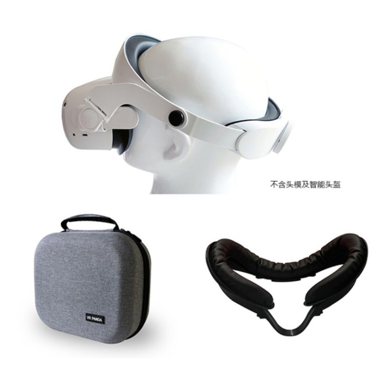 선호도 좋은 오큘러스 퀘스트2 인체공학디자인 헤드업 컴포트밴드 헤드셋 액세서리 Oculus Quest2, 1개, 이어폰미포함헤드셋 + 수납가방 + 가죽 마스크 ···