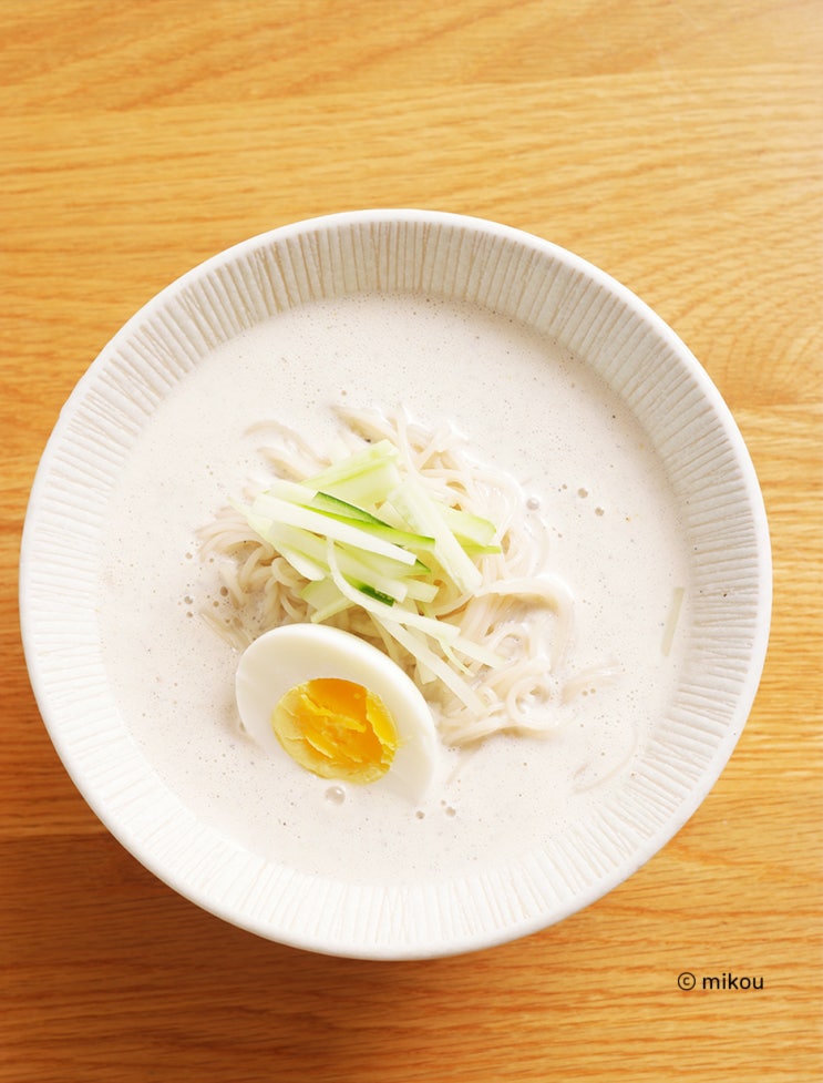  초스피드 검은깨 두부 콩국수 레시피