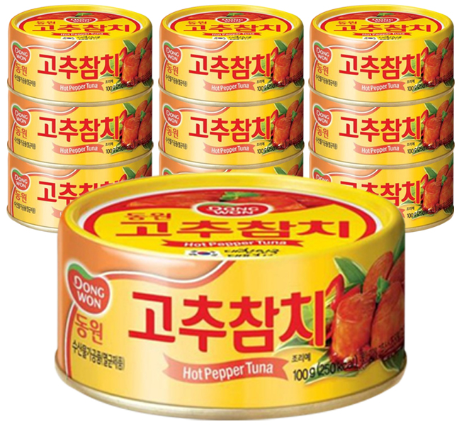 의외로 인기있는 동원 고추 참치, 100g, 10개 ···