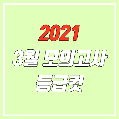 2021 고1 3월 모의고사 등급컷