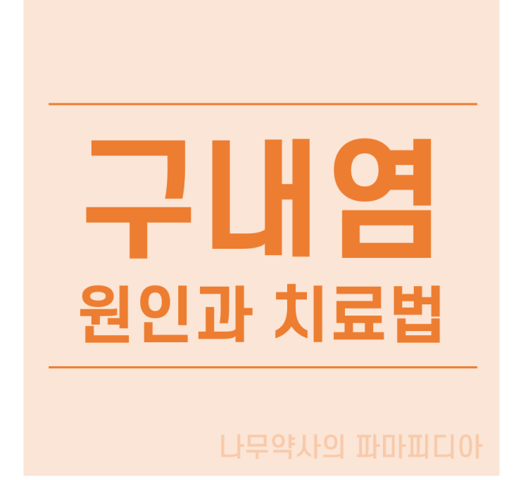  구내염 빨리 낫는 법 (구내염 원인과 치료)
