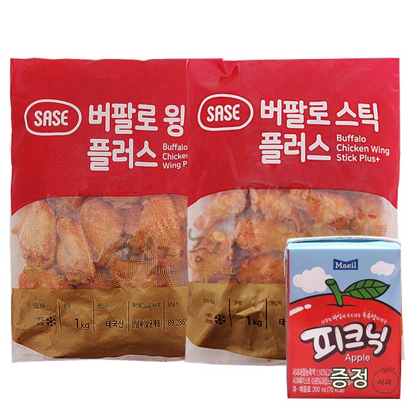 의외로 인기있는 사세 버팔로윙1kg+버팔로스틱1kg+ 피크닉1개, 1kg, 2개 추천해요