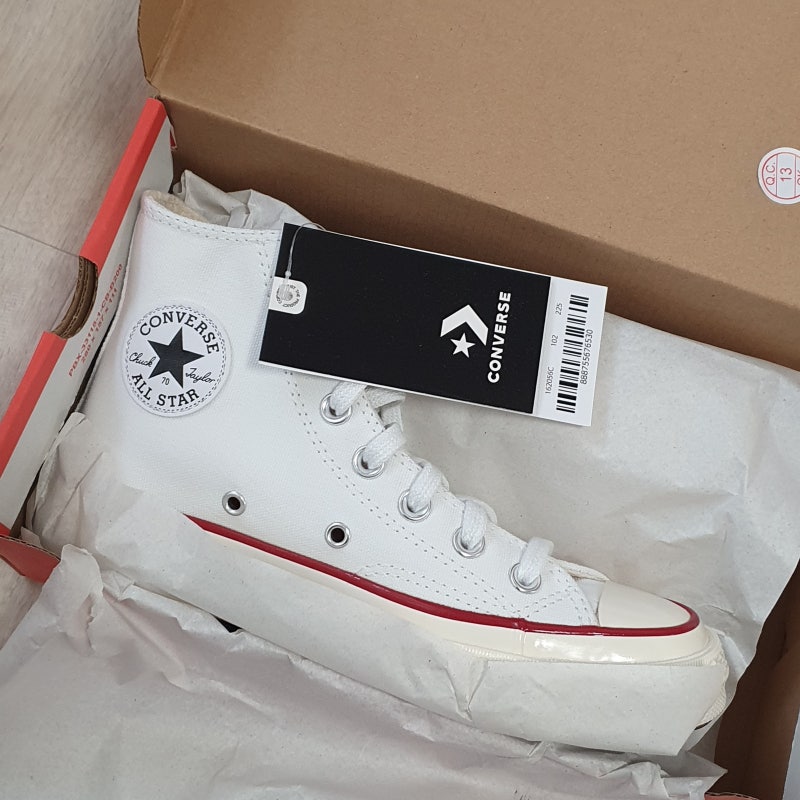 Converse : 컨버스 척70 하이 화이트 162056C | 225size