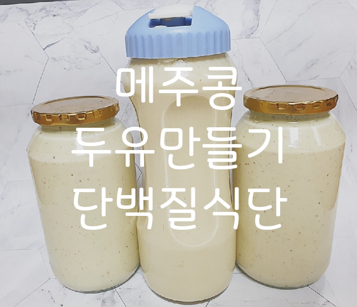다이어트음료 메주콩두유만들기 /단백질 식단관리