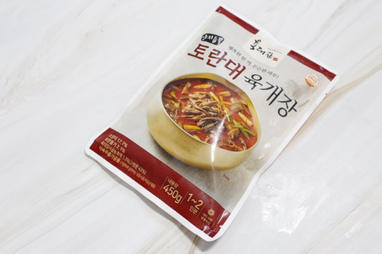  육대장 홈쇼핑 냉동팩 간편조리식품 육개장 토란대 + 도가니 먹어본 후기