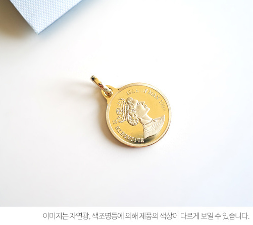  14K 퀸 엘리자 코인펜던트15mm