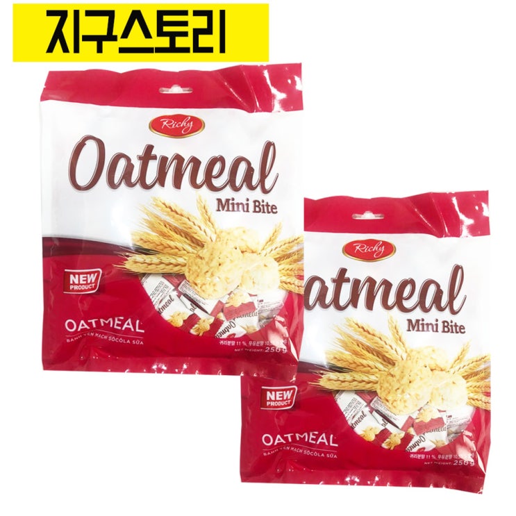 의외로 인기있는 오트밀 미니바이트 250g 2봉지 지구스토리, 2개 ··· 의외로 인기있는 오트밀 미니바이트 250g 2봉지 지구스토리, 2개 ···