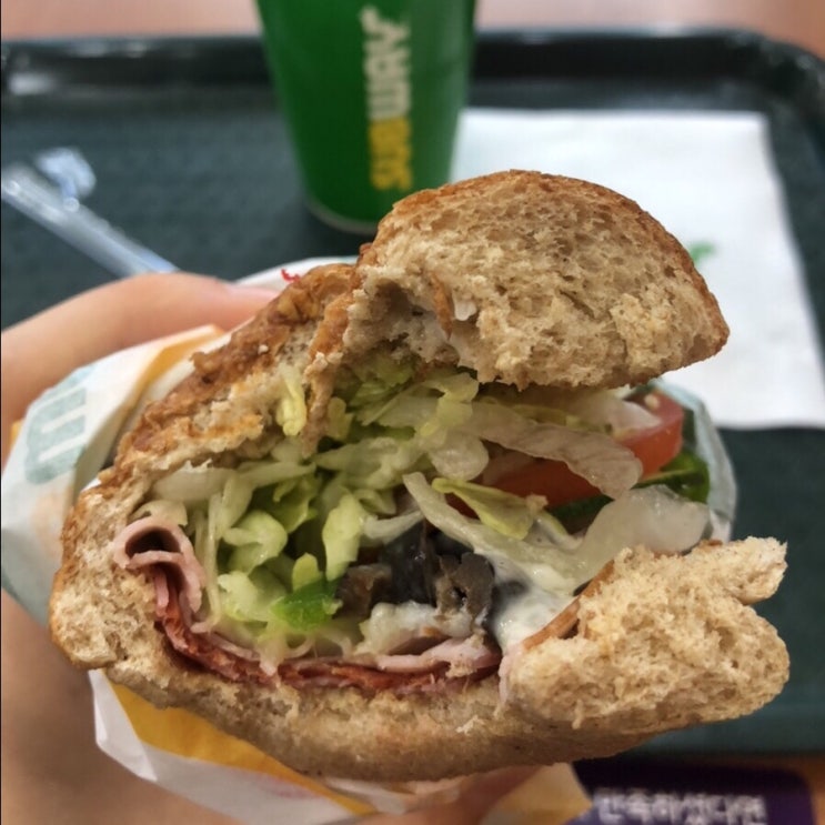 [판교 맛집] 가벼운 저녁 한끼로 건강한 샌드위치! 써브웨이(feat. 꿀조합 추천)