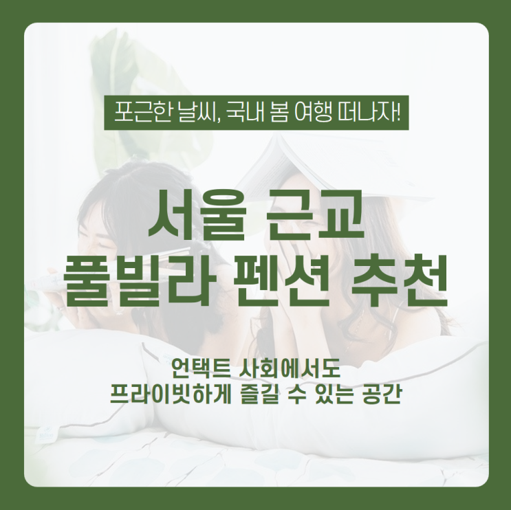  서울근교 풀빌라 펜션 추천! 부담 없는 거리에서 프라이빗하게 국내 봄 여행 떠나자 / 2020풀빌라, 슐라프라움풀빌라, 포천포레스트풀빌라, 더웰니스풀빌라, 아이린키즈풀빌라 /펜션추천