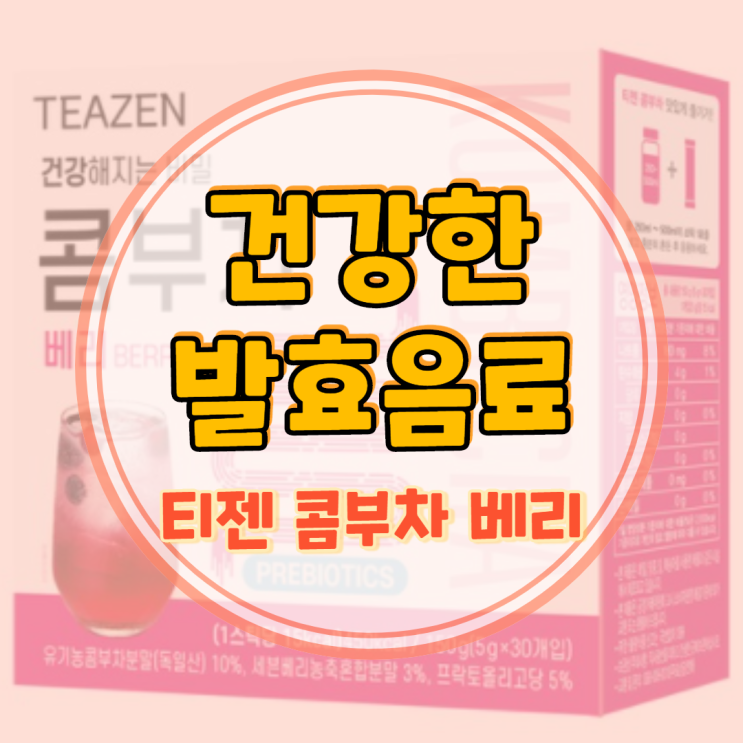  티젠 콤부차 베리 마셔보셨어요?
