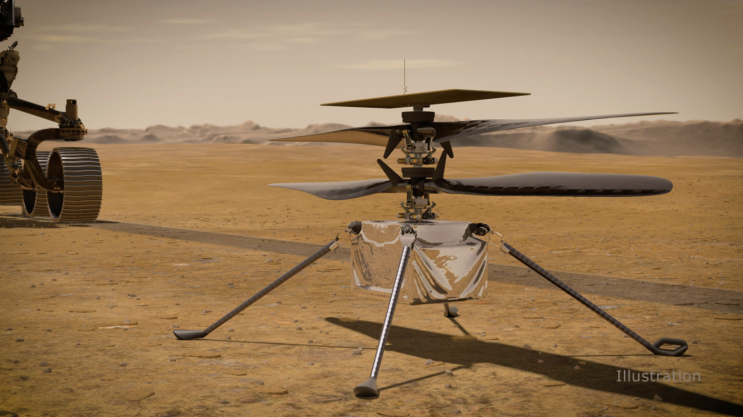 화성탐사 드론 '인제뉴어티' 21년 4월에 날아오른다