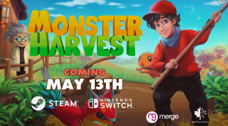  출시 예정 스팀 농장 어드벤쳐 게임  몬스터 하베스트 Monster Harvest